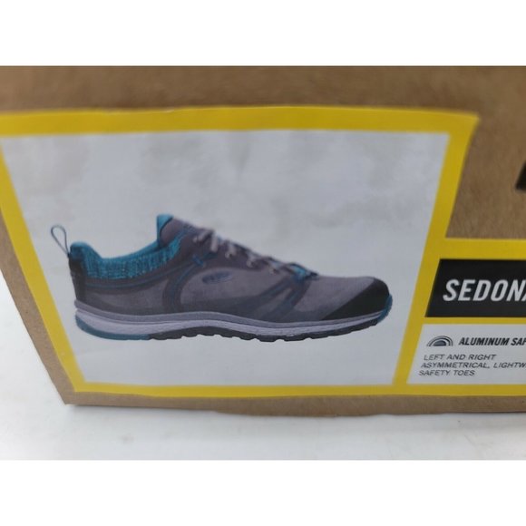 Shoes Keen Women's Steel Toe Low Sedona Pulse Size 7 M Magnet Brand New In Box - Picture 3 of 12